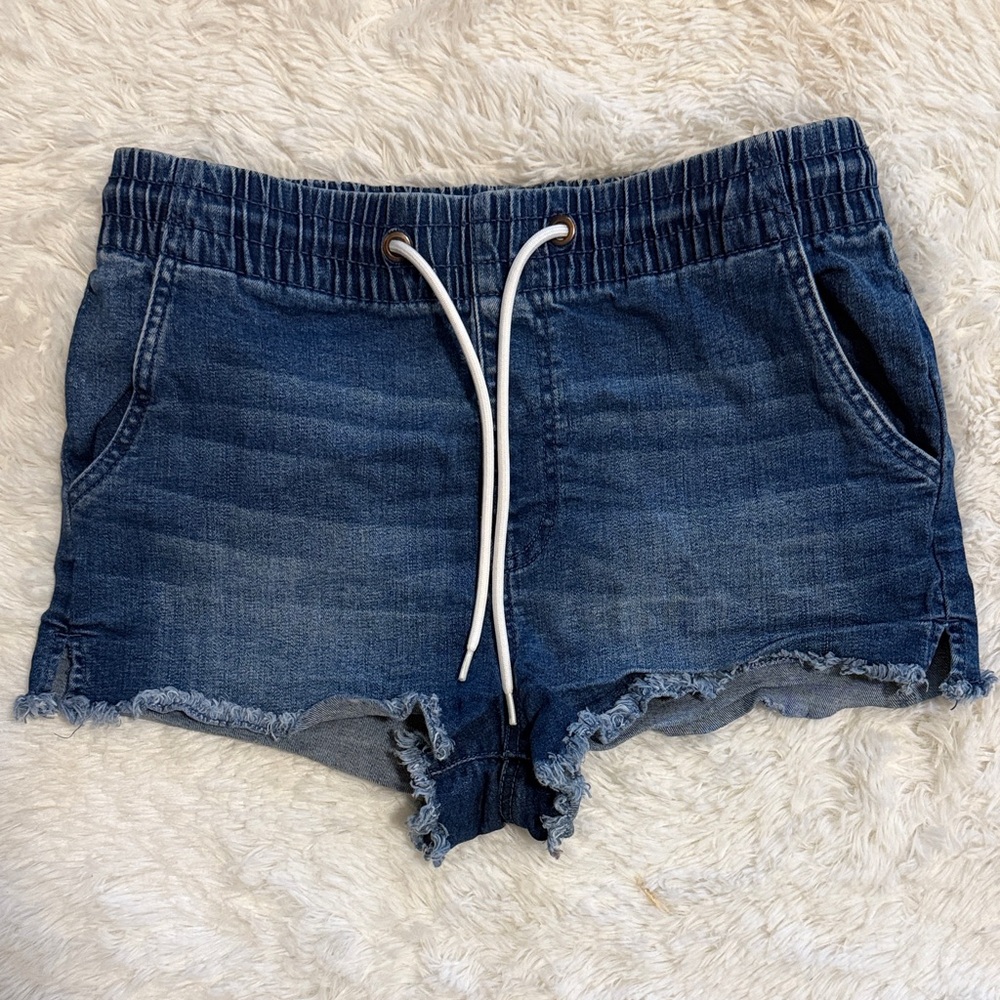 Kendall & Kylie Dark Blue Jean Shorts